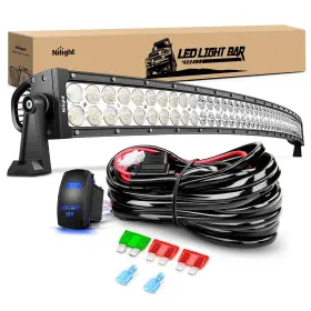 Zh116 Nilight 50inch 288w Curved Spot Flood Combo Led Light Bar Off Road Driving Li