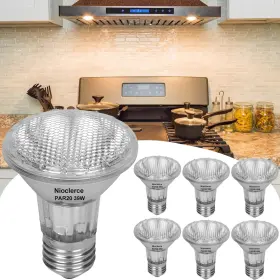 Nioclerce 726084968745 Par20 Flood 39w 120v 480 Lumens- 6 Pack Light Bulbs 2800k Warm White