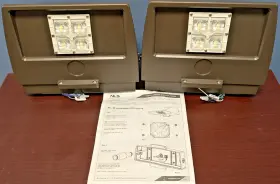 Nv-w-t3-16l-53-40k-unv-wm-pc Nls Lighting Pair 2x Bronze Led Area Flood Light
