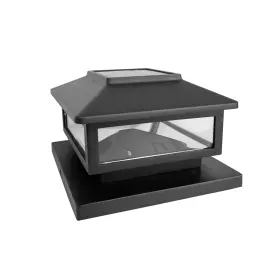 Bh5501055616013 No Nico Solar Powered Black Outdoor Led Deck Post Cap Light 20 Lumens