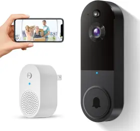 Nobrand 294901639975 Wireless 1080p Doorbell Cam Ai Detection 2-way Audio Night Vision