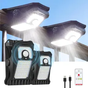 Mdc010440 Nobrand Solar Motion Sensor Lights 2 Pack Waterproof Outdoor Led Security
