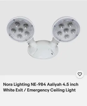 Ne-984 Nora Lighting Emergency Led Dual Head