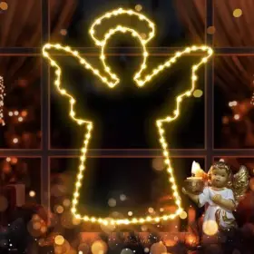 Ns-bo-3-ft-100-ip44 Northland Supply Chain Management Dongguan Co. Ltd Christmas Angel Window Lights 100 Led 1pc