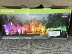 Novostella 744603916817 Rgb Led Flood Light Dimmable Landscape Lighting Ip66 60w Rgbw 6000lm