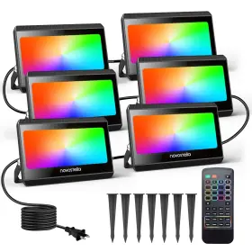Ntf94 Novostella Rgbw Led Flood Light Outdoor Interconnected Color Changing Landsc