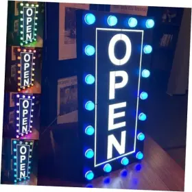 Father001 Novvaogo Outdoor Open Signs For Business Large Waterproof Black White Multicolor