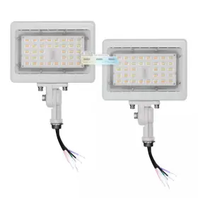 Nuwatt 313035928912 2 Pack 30w 4200lm Led Lights Street Outdoor Adjustable Security Wall Floodlight
