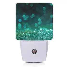 Oeaskly 716203818617 Night Light Plug In Lights 0.5w Sleep Friendly For Boys Green Glitter
