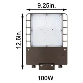 Mal05 Okaybulb Led Parking Lot Shoebox Pole Lights 100w-300w Street Area Flood Outdoor Light
