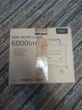 89gddw-us01 Olafus 791519082914 60w Ip66 6000lm Work Floodlight Led - Open Box