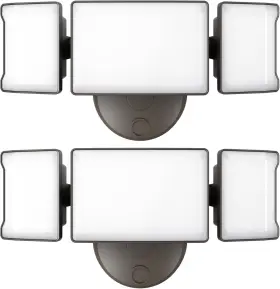 Olafus 791519082921 60w Flood Lights Outdoor 2 Pack Switch Controlled Led Security Brown