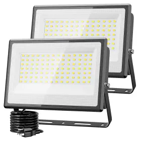 B07qhzt9k1 Olafus 130w Led Flood Light 2 Pack - 13000lm Waterproof Security Lights