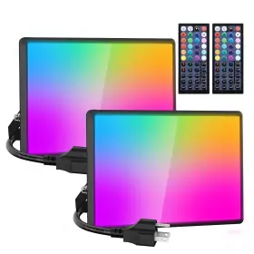 G100rgb Olafus 100w Led Flood Light Outdoor 2700k Warm White Rgb Lights With Remote