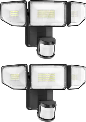 La-bg10n026-dw02b Olafus Battery Operated Led Flood Light Outdoor 2000lm 6500k Motion Sensor Secu