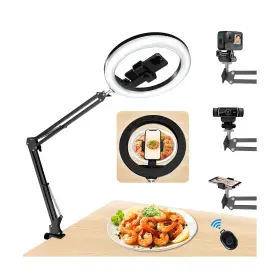 V1-xb2 Oldshark Upgrade 10 Ring Light Overhead Phone Mount Led Selfie With S