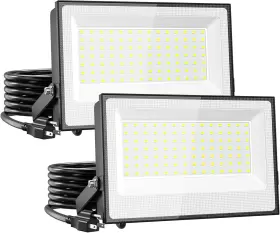 Onforu 445000150127 120w Flood Lights Outdoor 12000lm Bright Led Work Light With Plug 6500k