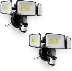 100w Onforu 705353207754 2 Pack 11000lm Led Motion Sensor Outdoor Lights Dusk To Dawn Flood