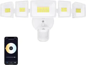 Bdbl120wf-5 Onforu 5 Heads 120w Smart Led Security Lights Motion Sensor Outdoor 340 Illumi