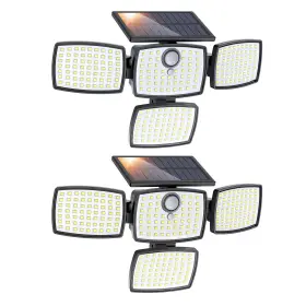 Bdtyl01-4a Onforu Solar Lights Outdoor 3000lm 4 Heads Motion Sensor Black