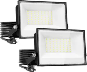 Db30 Onforu 40w Flood Lights Outdoor 4000lm Bright Led Plug In Work Light 6500k Daylight Whi