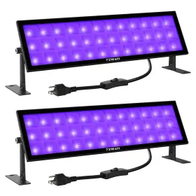On-b72-ct11-uv-us-2a Onforu Lot Of 2 72w Black Light Bar Led Blacklight With Plug And Switch Ct11