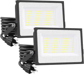 On-fg-dw-us-2 Onforu 60w Flood Lights Outdoor 8400lm Bright Led Work Light With Plug 6500k D