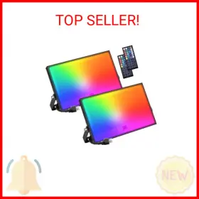 Uflbr009102 Onforu 2 Pack Led Rgbw Flood Lights Outdoor 500w Equiv 2700k Warm White 50w Dim