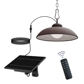 Sl0311-08 Onlsity Solar Pendant Lights Outdoor Indoor 300 Lumen Led Shed Light With Rem