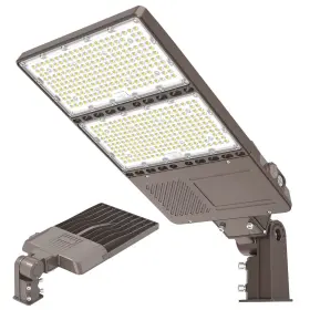 Cr-pl-320w-a Openlux Ul Listed 320w Led Parking Lot Light With Photocell 48000lm Shoebox Pole