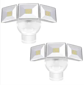 Orein 734376313470 2 Pack Motion Sensor Outdoor Lights 4500lm 30w 4500lm/2pack White