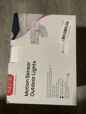 Ljb-3050w3-us-1-n Orein Led Flood Light Motion Sensor 3-light Outdoor Wall Mounted White