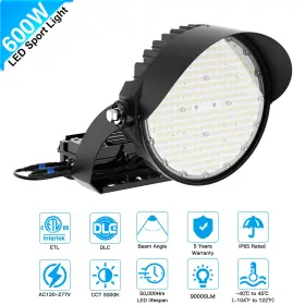 Orrgena Ng-ssl-600wd-507-b 600w Led Stadium Light Commercial Large Area Floodlight 90 000lm -beam Angle 60