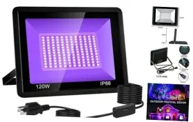 F120w-uv Otk 120w 395nm Uv Black Light Outdoor Ip66 Waterproof With Switch Used For