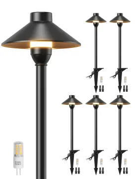 So068-1-b6 Partphoner Low Voltage Landscape Lighting 6-pack Aluminum 12v 6pack Black