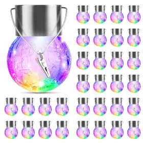 Ysso003asw Partphoner 32 Pack Hanging Solar Lights Outdoor Decorative Color Changing
