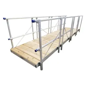 10364 Patriot Docks 16ft L X 4ft W Gangway Kit Cedar Decking