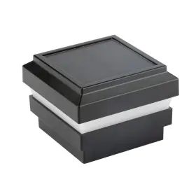 Patriot Lighting Mo699465 2 Piece Set 3.25 Inch Modern Dusk To Dawn Black Multi Fit Led Solar Post Cap Lights