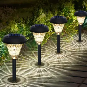 Cm00642-1-fba Pearlstar Solar Lights Outdoor Garden Decor - 8 Pack-warmwhite Warm White