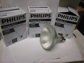 Philips 046677428952 3 Pc 53w 120v Par30l Wide Flood Light Bulb Ecovantage 40 Degree