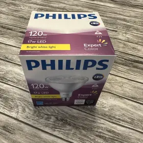 Philips 046677471002 120w 17w Led Dimmable Par38 Bright White Indoor Outdoor Flood Light Bulb