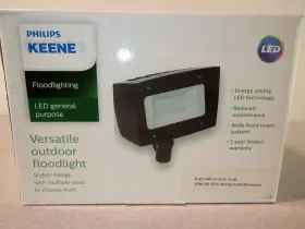 Fl20-nw-g1-k-fl-8-bz Philips Stonco Keene Led Wide Flood Optics 20w 4000k Dark Bronze
