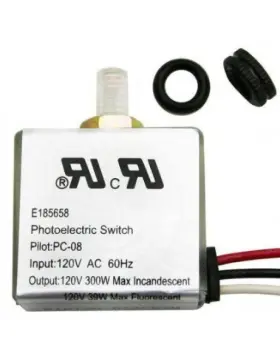 Pc-08 Pilot Photocells With Light Shield - Photoelectric Switch W