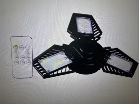 Cl-bu-g80m-rc Pinegreen Lighting 350w Equivalent 8 000 Lumens Motion Activated 3-panel Foldable Light