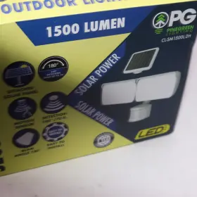Cl-sm1500l-2h Pinegreen Lighting 1-pk Led Solar Security Light With Motion Sensor