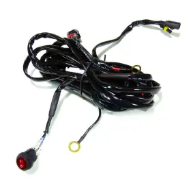 W01-rly Plasmaled 36w-240w Led Light Bar Relay Wire Kit Single Output Black Manual Normally
