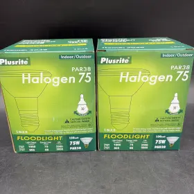 Plusrite 844366030468 Par38 75 Floodlight Indoor Outdoor Bulb Watt 130v Qnty 2 #3046