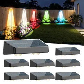 Jp-qmp170-8 Polarpra Fence Lights Solar Powered Led Outdoor Ip65 Waterproof W