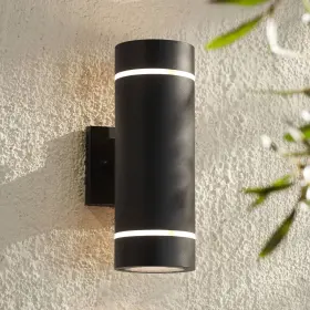 Lot0883v-e26-bk Possini Euro Design Wynnsboro 12 Inch High Black Up And Down Outdoor Wall Light