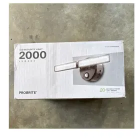 100-685-8568 Probrite Led Security Light 2000 Lm Motion Sensor Bronze Outdoor Wall 120v 5-cct